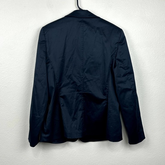 Escada Women's 38 Black Blazer Lace Up Pocket Detail - Picture 5 of 7